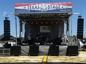 Band performing on stage